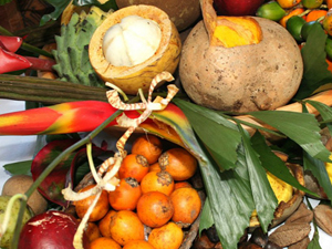 Frutas regionais no mercado Ver o Peso