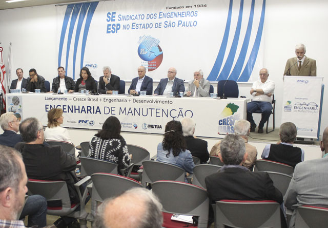 O engenheiro no lançamento do Cresce Brasil - Engenharia de Manutenção