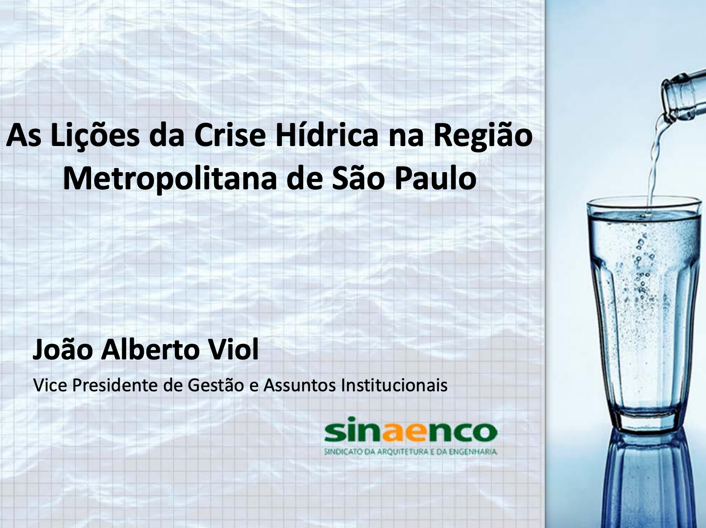 As lições da crise hídrica na Região Metropolitana de SP