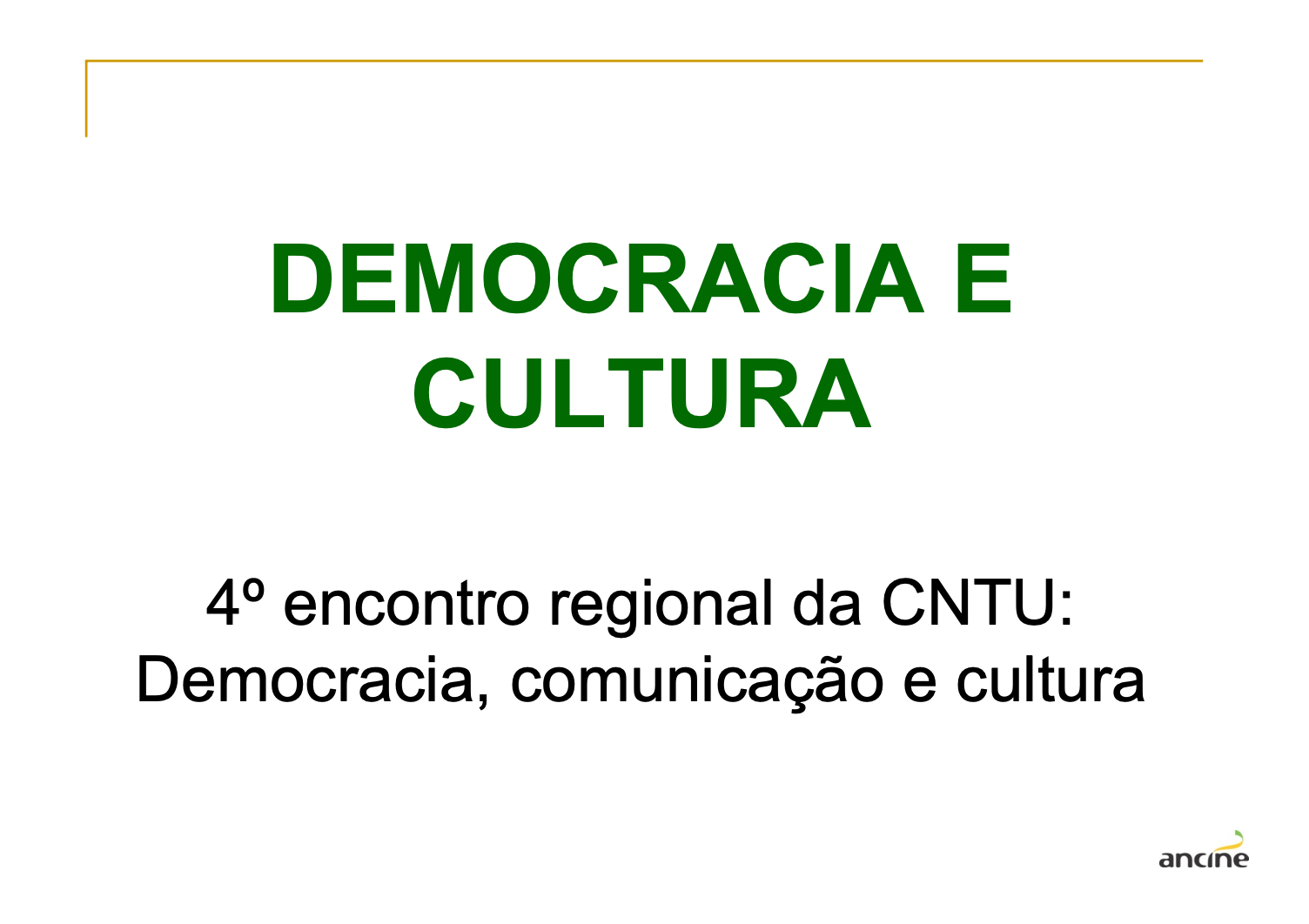 Democracia e cultura