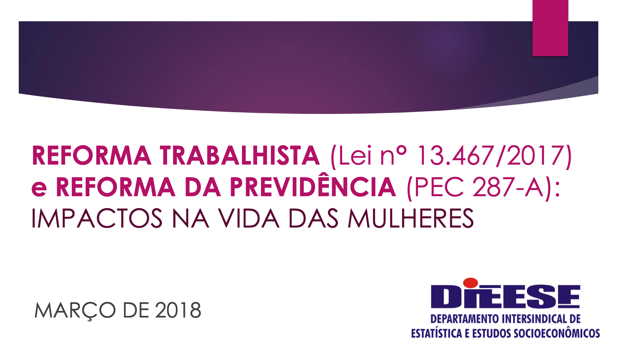 Impacto das reformas sobre as trabalhadoras